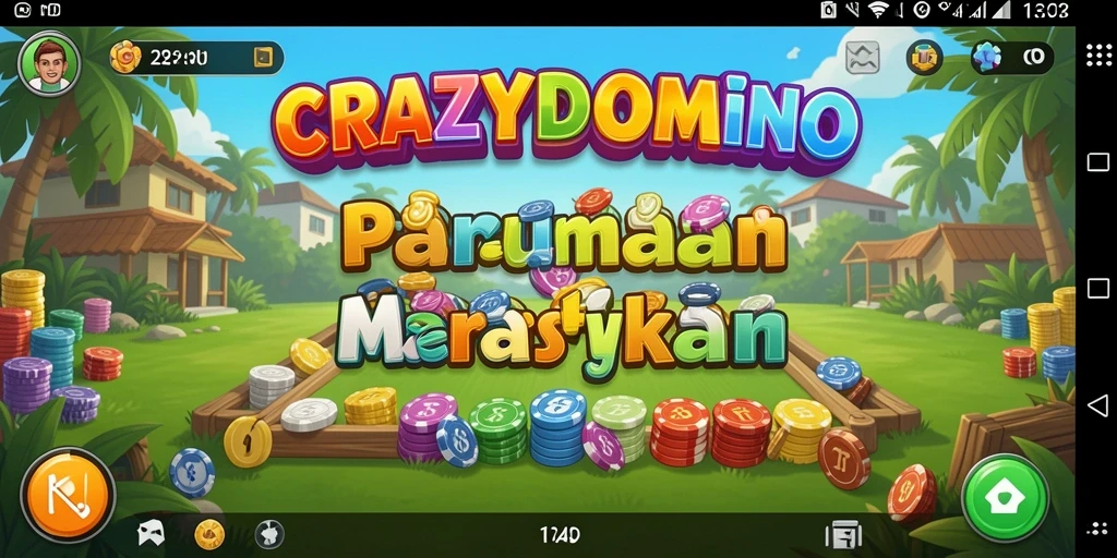 Tampilan gameplay <strong>CRAZYDOMINO</strong> yang seru dan menarik.