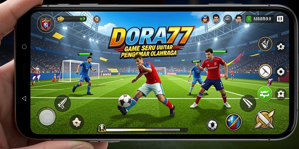Tampilan gameplay DORA77 yang mendebarkan saat bertanding di lapangan.