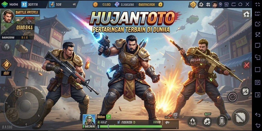 Gambaran menarik tentang pertempuran seru dalam HUJANTOTO.