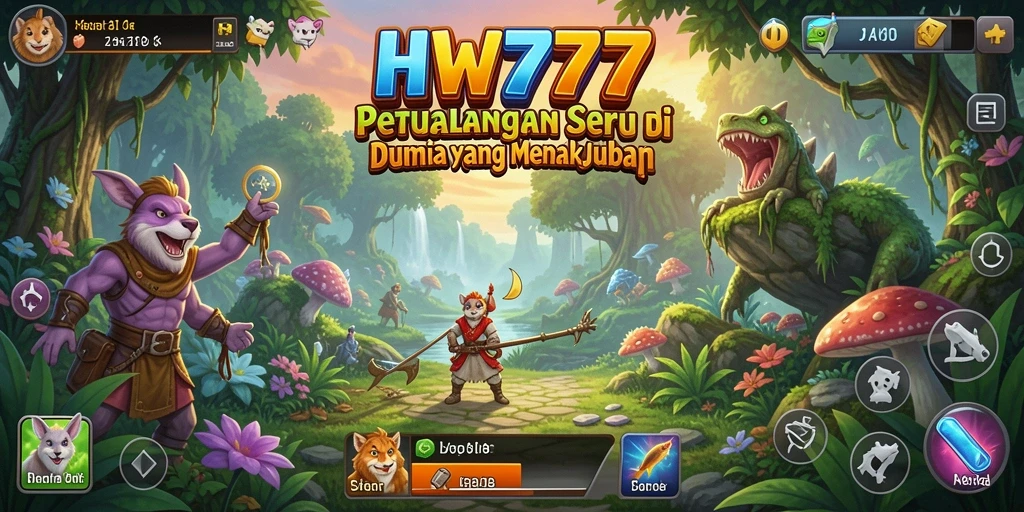Tampilan gameplay HW777 yang menakjubkan dan penuh aksi menjadikan petualangan semakin seru.