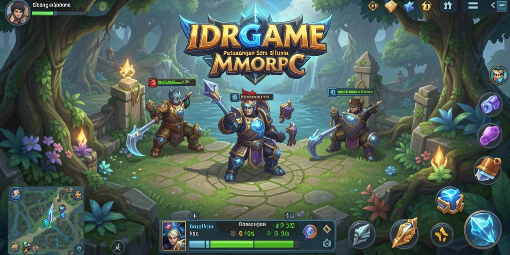 Tampilan gameplay menarik dari IDRGAME di dunia MMORPG.