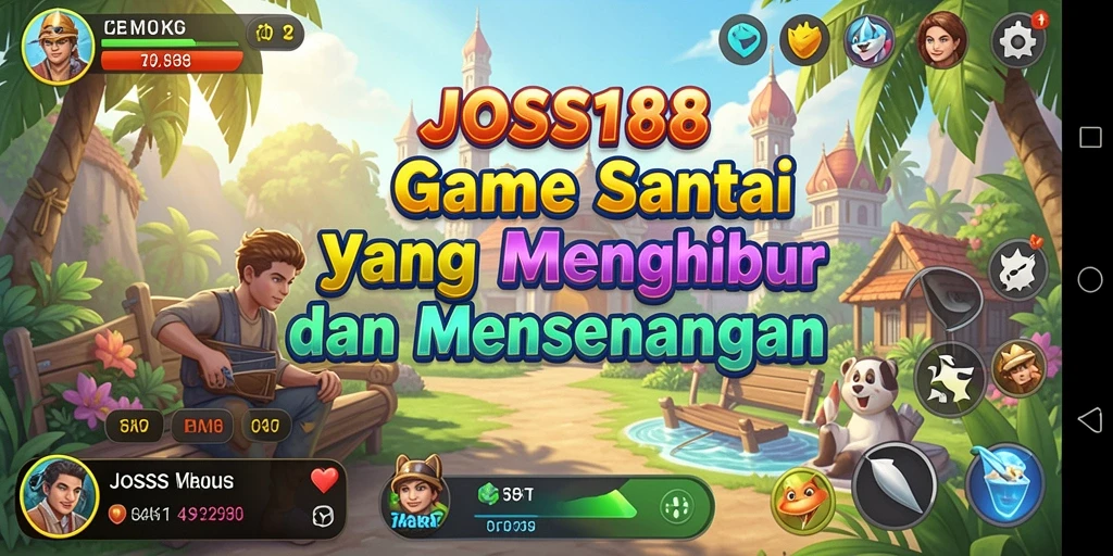 Screenshot gameplay JOSS188 menunjukkan interaksi seru antar pemain.
