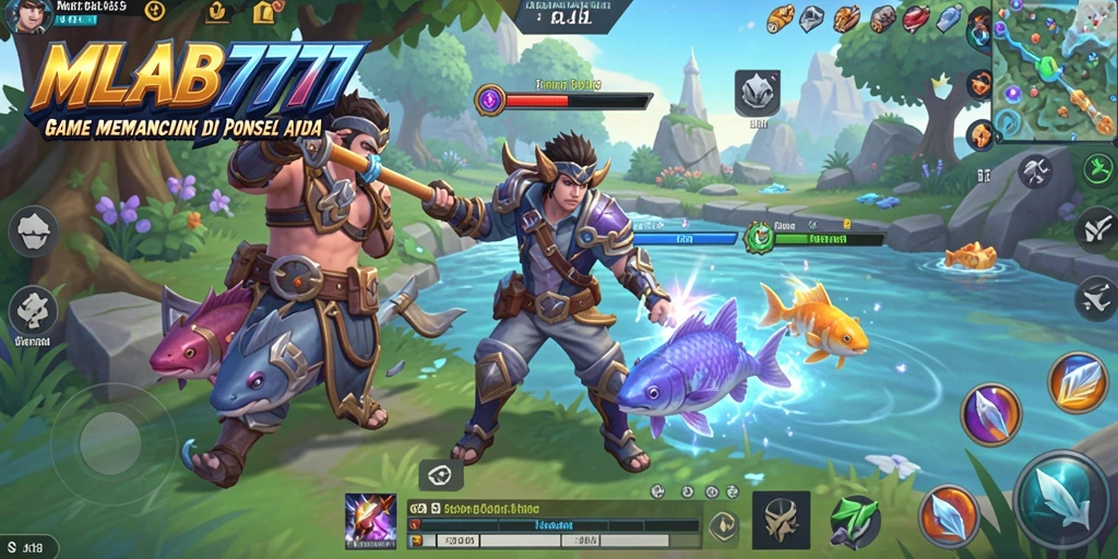 Tampilan gameplay MLBB777 dengan aksi memancing yang mendebarkan.