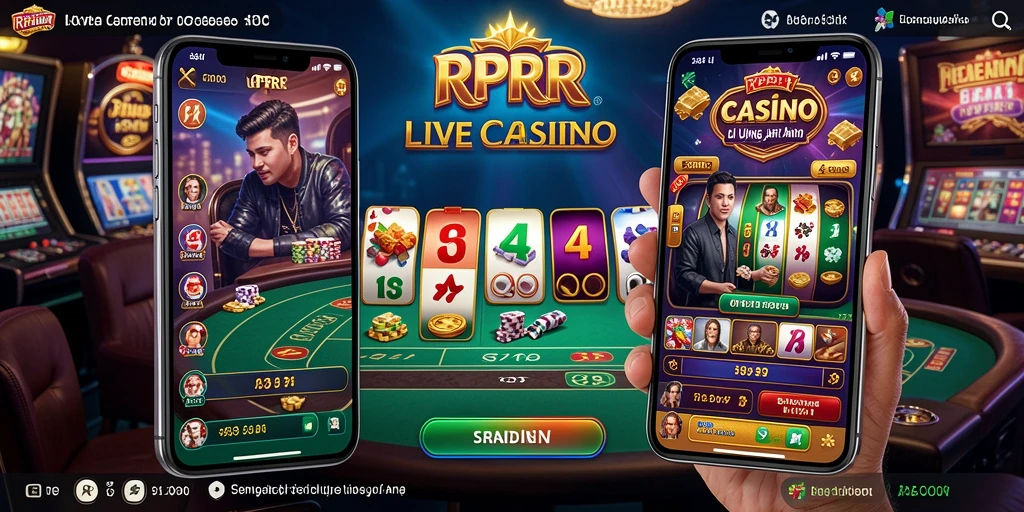 Screenshot RPRR menunjukkan dealer profesional dan gameplay yang mendebarkan.