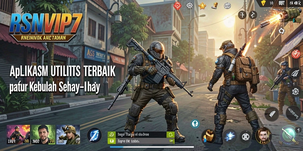Screenshot menunjukkan tampilan antarmuka RSNVIP7 yang intuitif dan mudah digunakan.