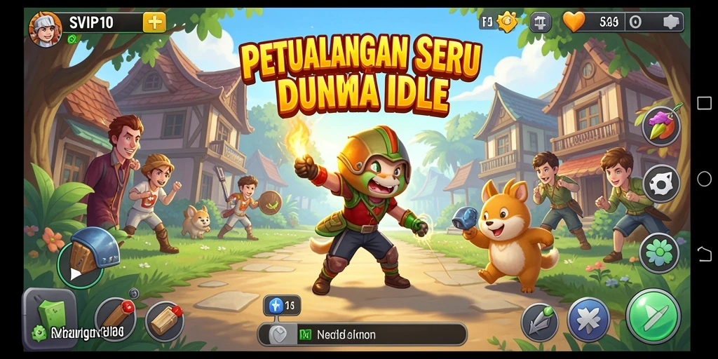 Tampilan gameplay SVIP10 yang memikat dengan mekanisme Idle.