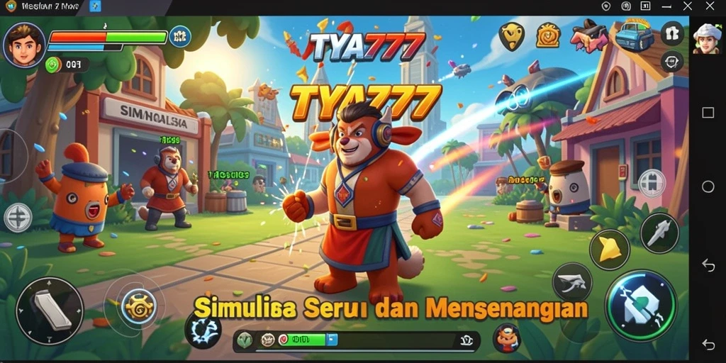 Screenshot gameplay TYA777 menampilkan aksi simulasi yang mendebarkan.